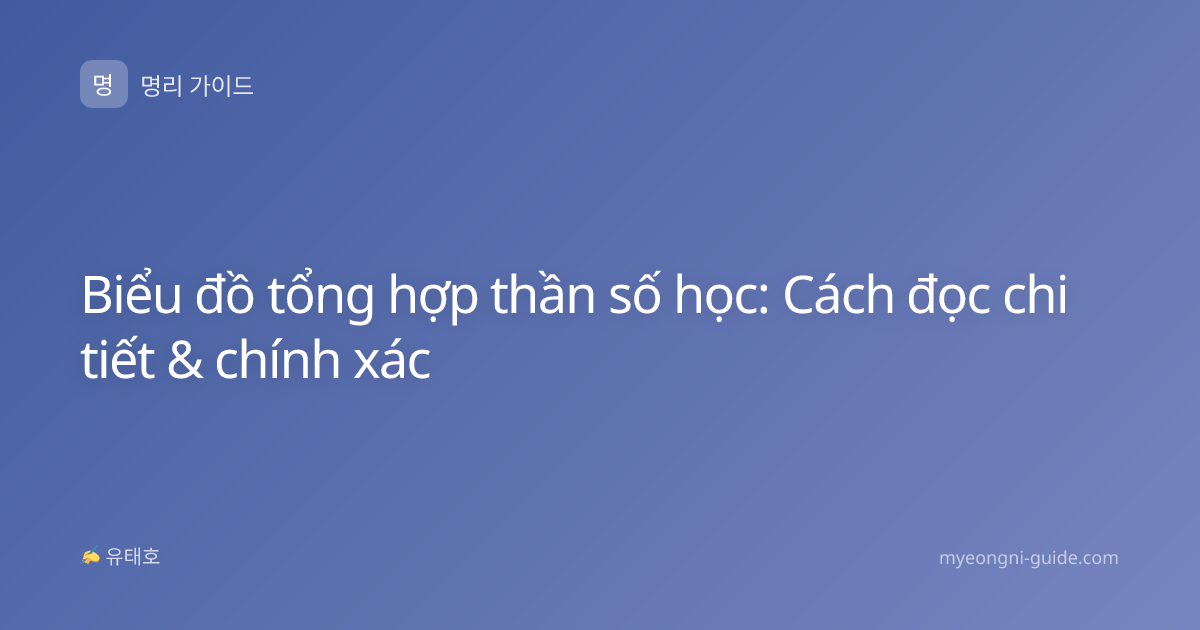 Biểu đồ tổng hợp thần số học: Cách đọc chi tiết & chính xác