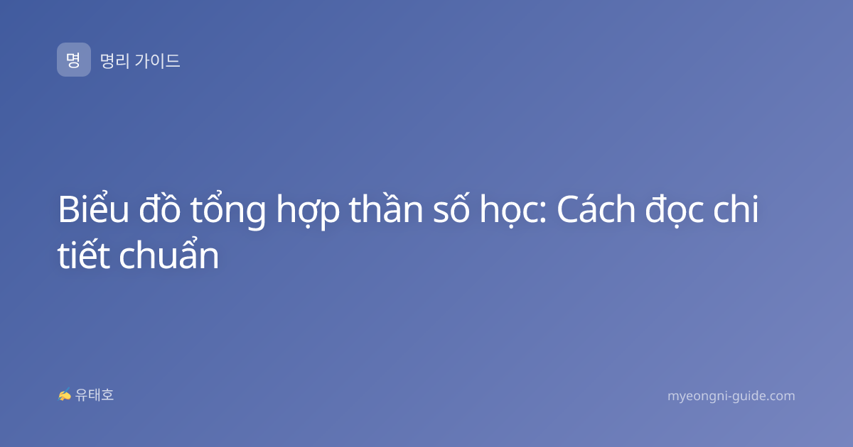 Biểu đồ tổng hợp thần số học: Cách đọc chi tiết chuẩn