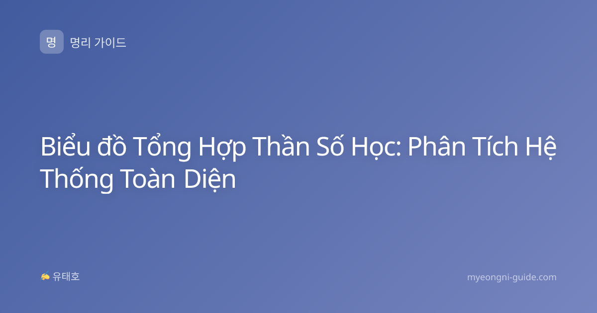 Biểu đồ Tổng Hợp Thần Số Học: Phân Tích Hệ Thống Toàn Diện